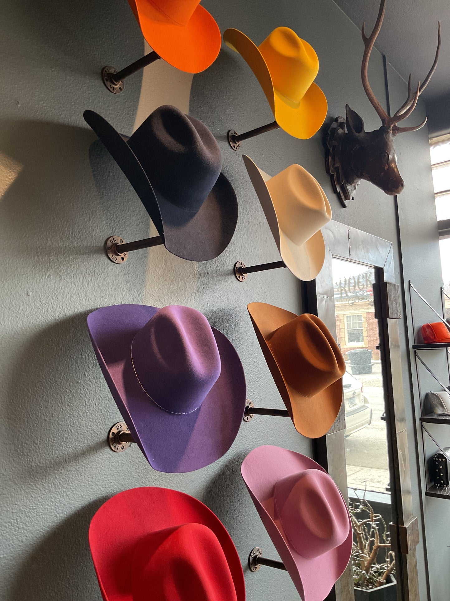Colorful western hats