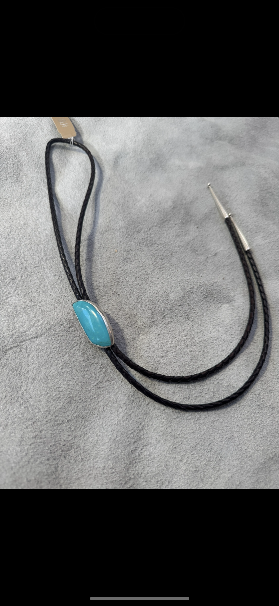 Peyote Bird Bolo Tie Turquoise