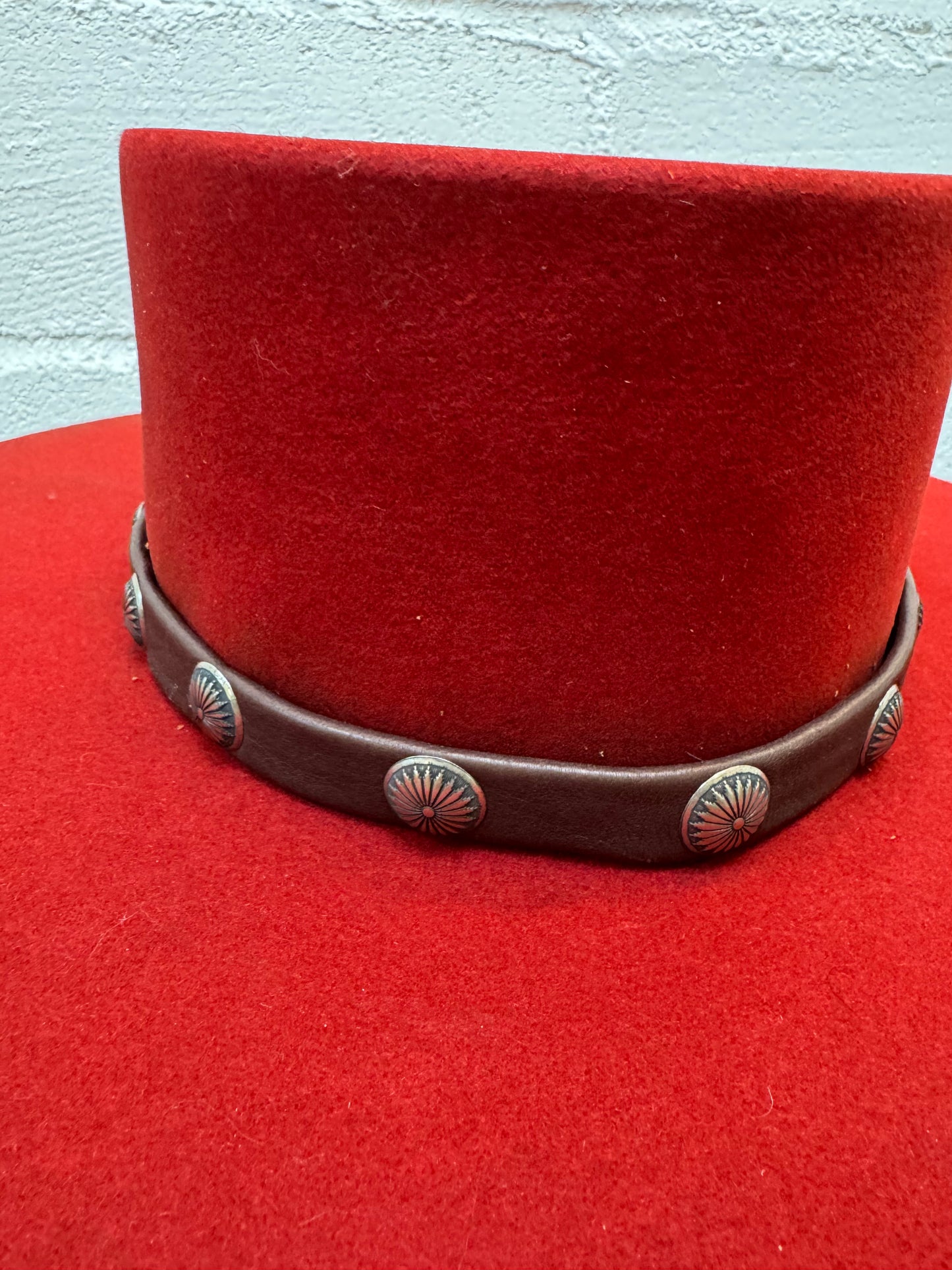Dark Brown Flower Burst Hat Band - Peyote Bird