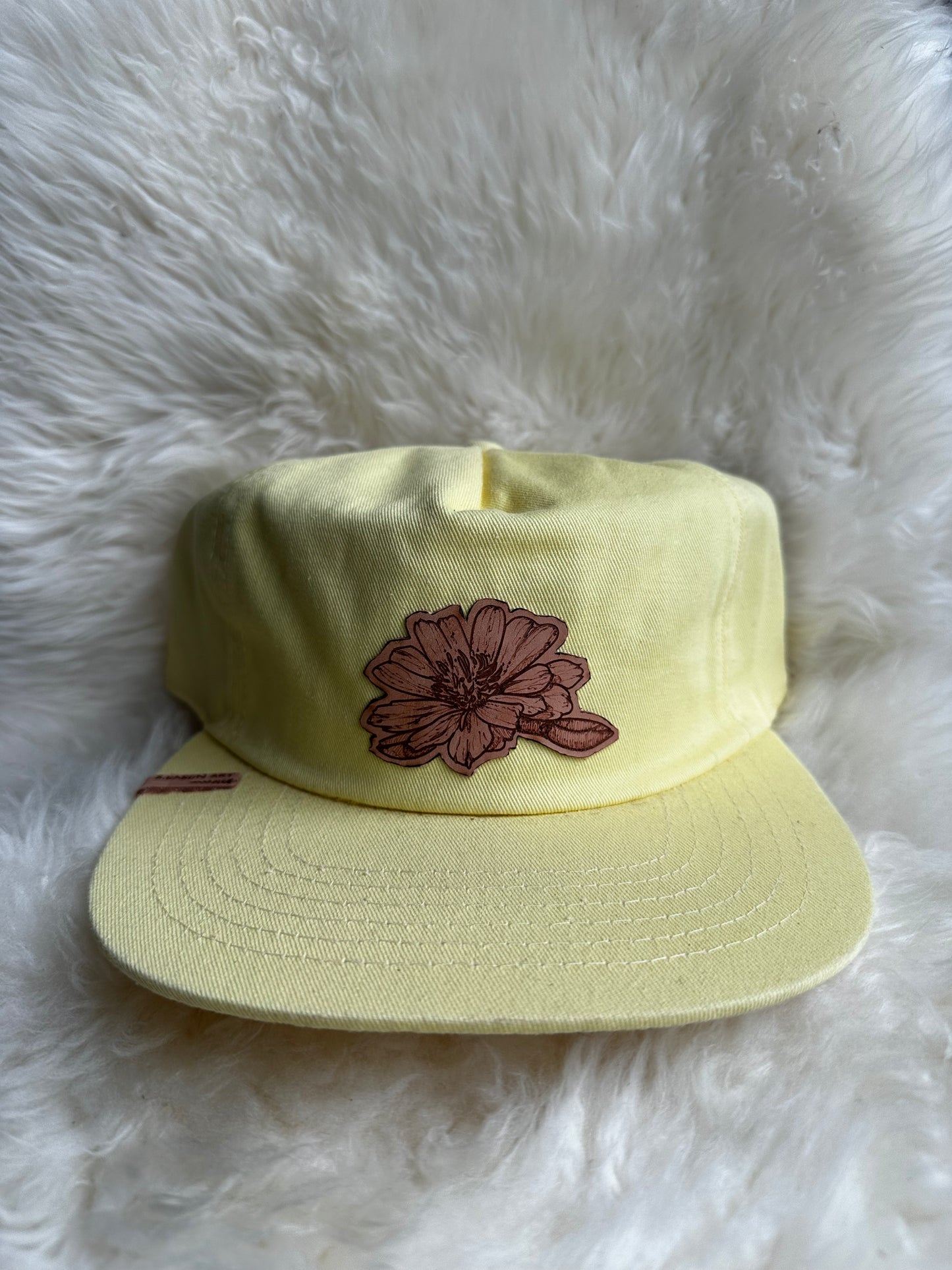Steph Kasun Art Yellow Flower Hat