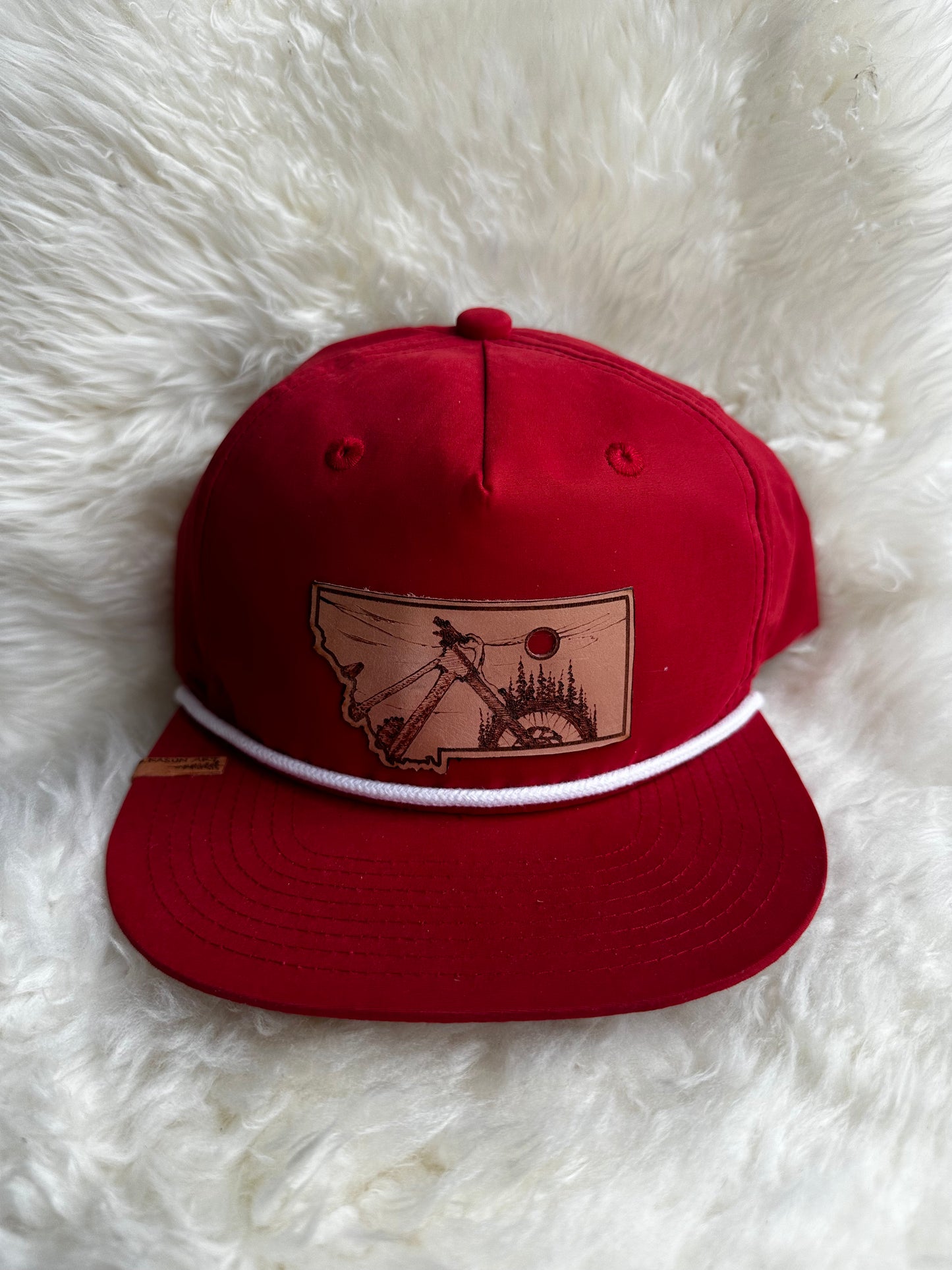 Steph Kasun Art Red Montana Rope Hat