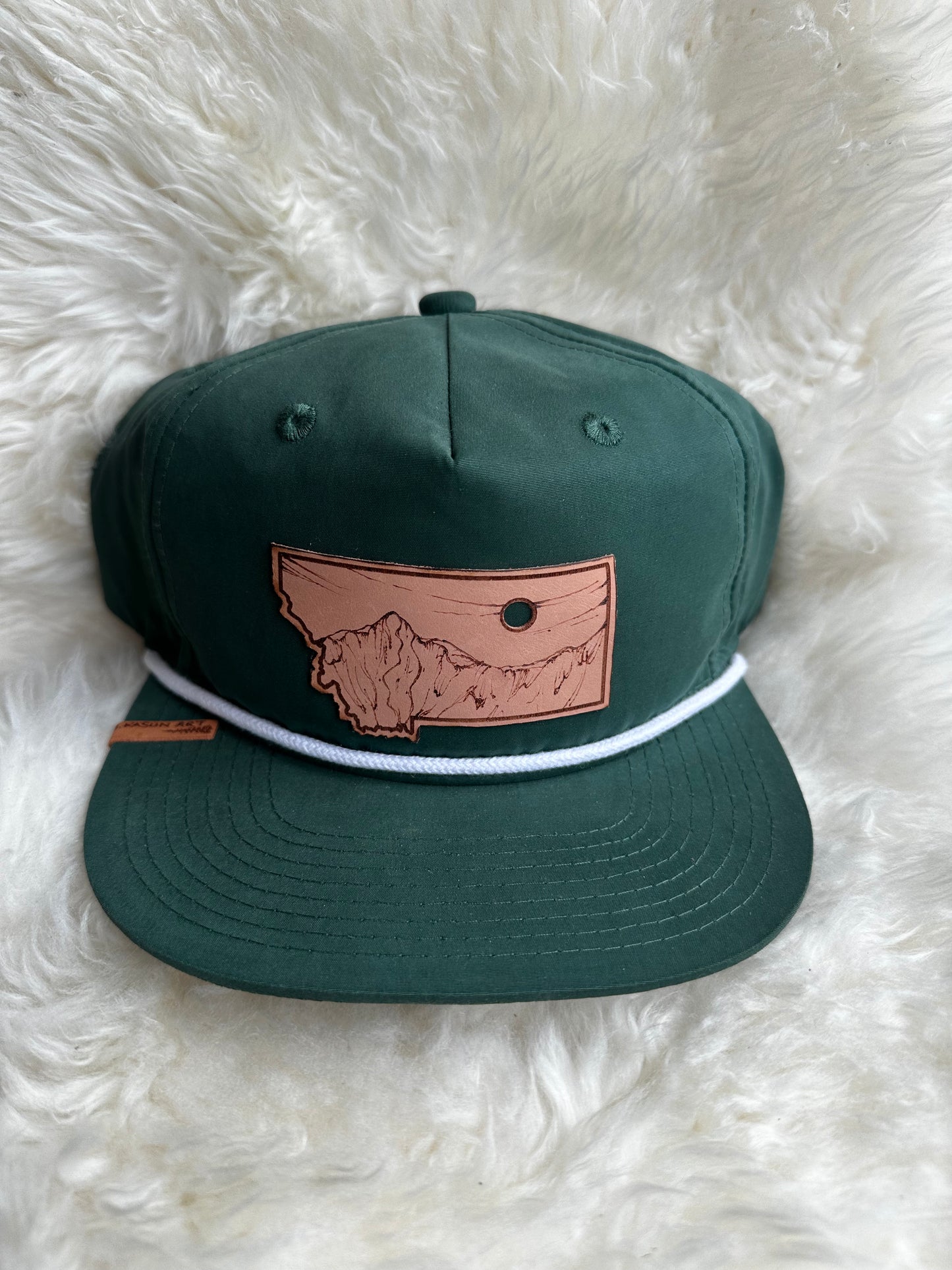Steph Kasun Art Green Montana Rope Hat