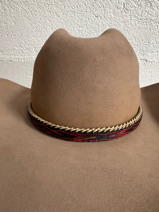 MSP Hat Band by Victoria Lockhart - Red & Brown