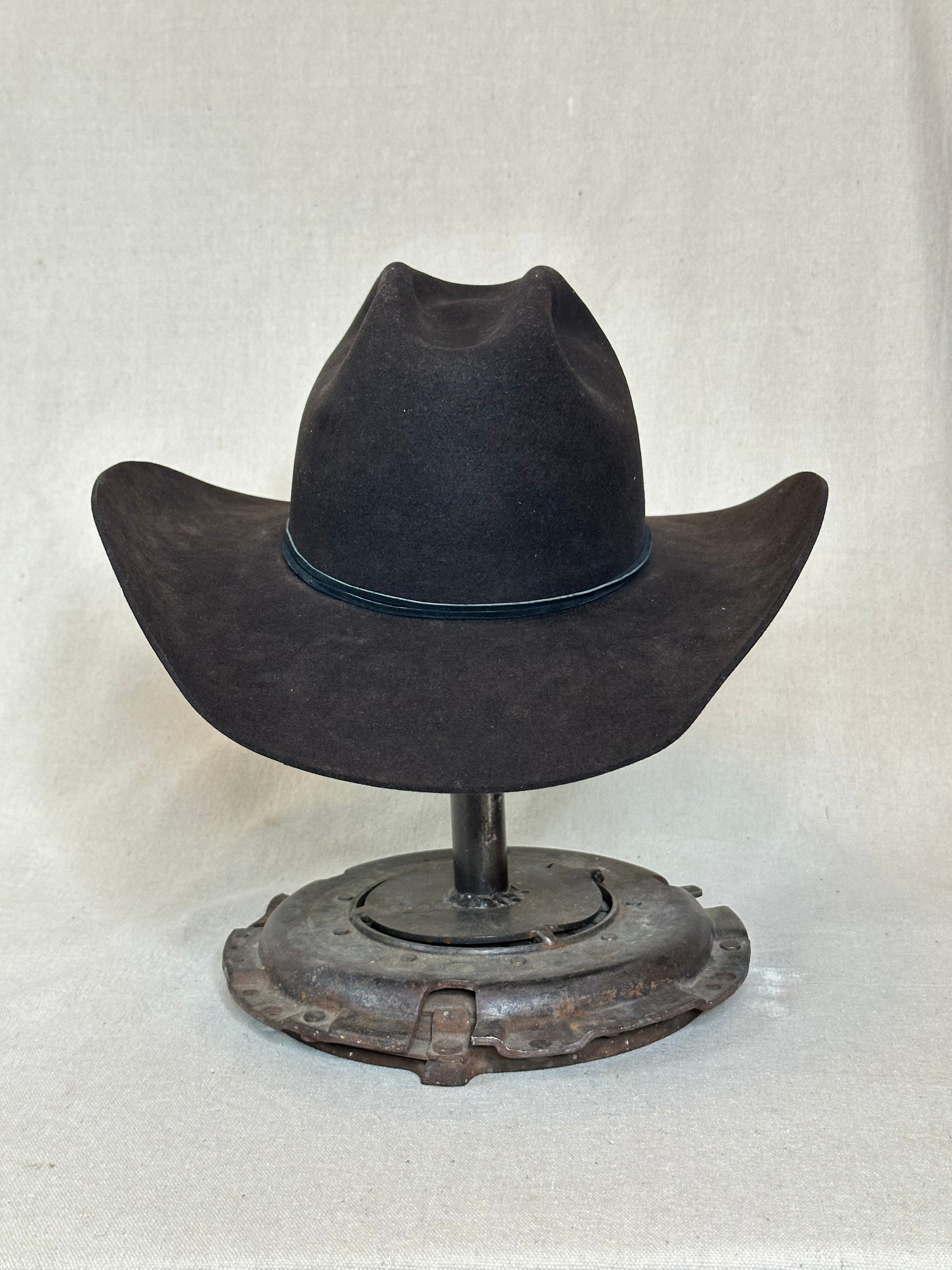 Black Long Beaver Hat - 7