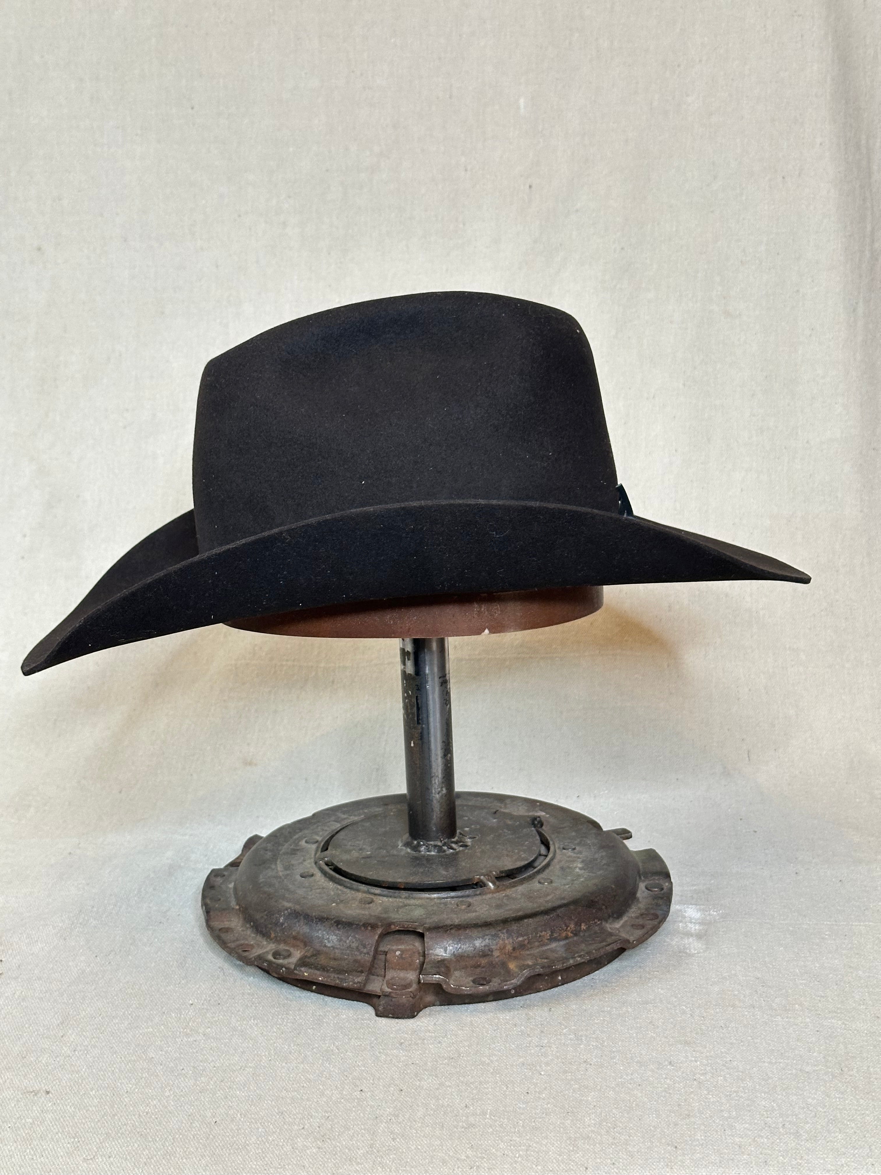 Black Long Beaver Hat - 7