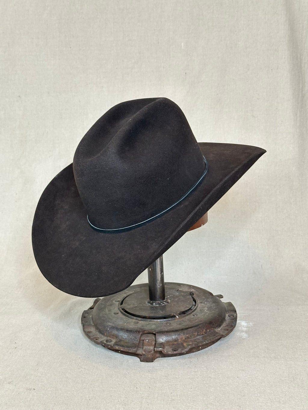 Black Long Beaver Hat - 7