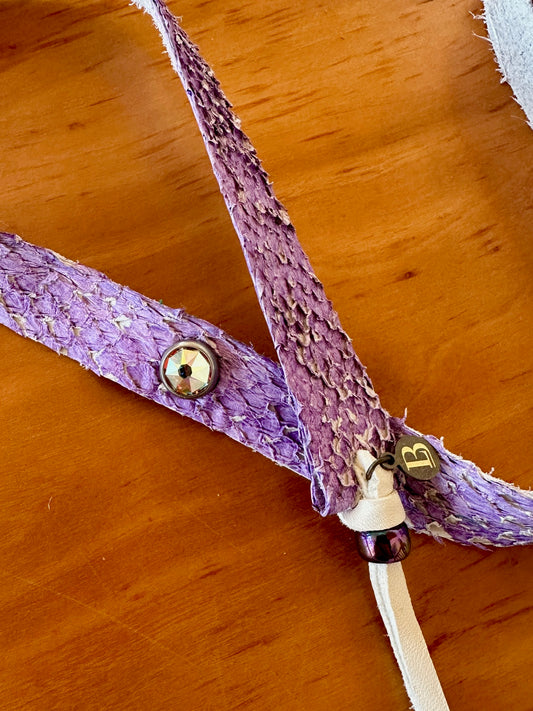 Bridger Leather Salmon with Swarovski