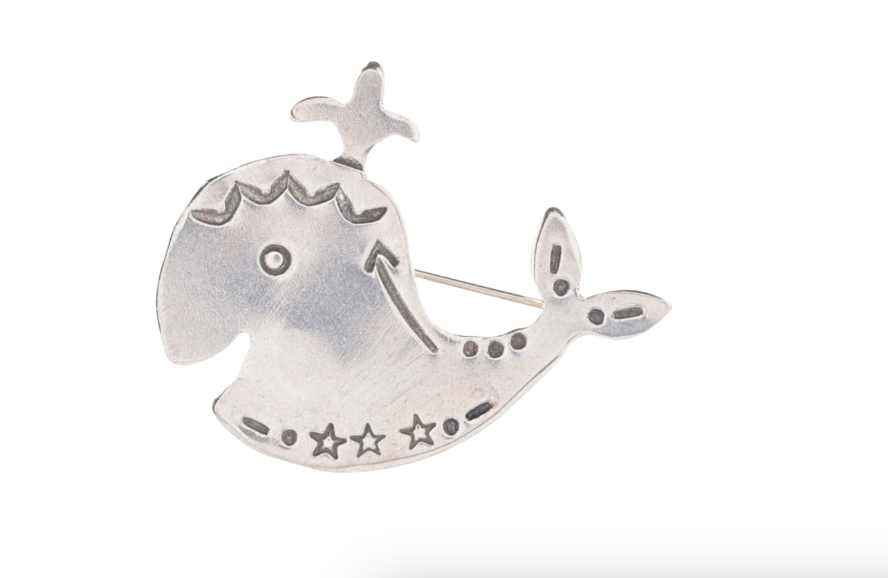 JOE EBY HAPPY WHALE PIN