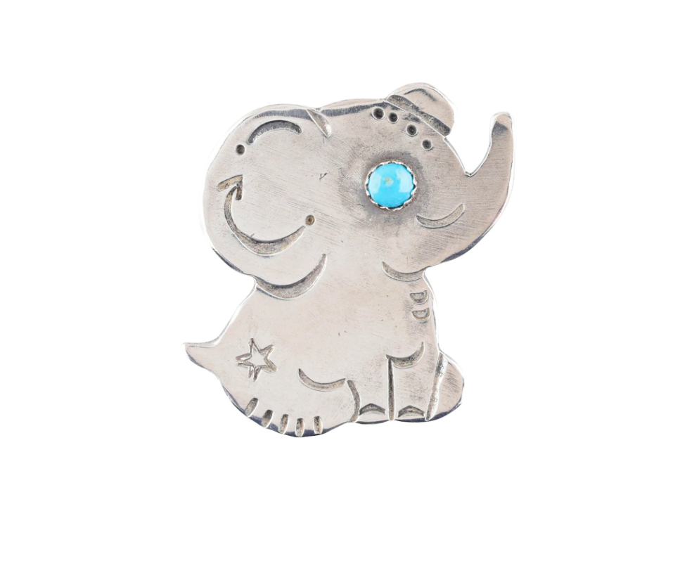 JOE EBY HAPPY ELEPHANT PIN