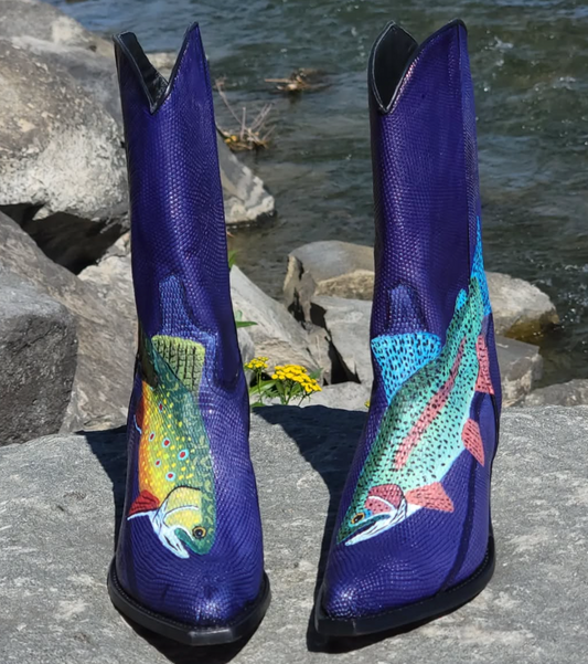 Rockies Rebels Hand Painted Trout by AD Maddox on Lizard